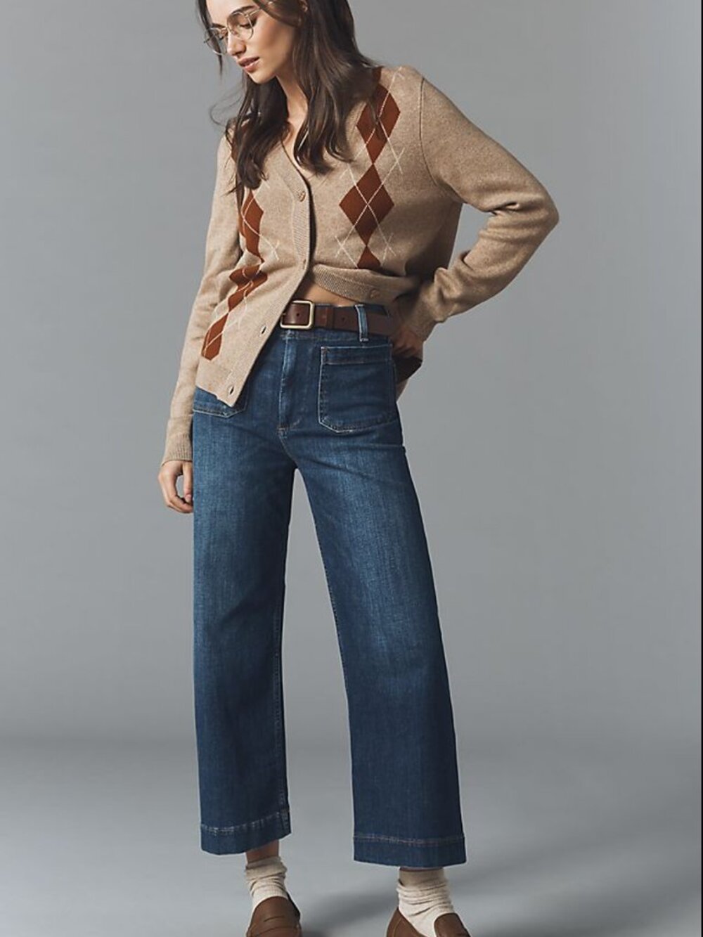 Maeve The Colette Wide Leg Crop Jeans Denim Blue Size 30 Anthropologie